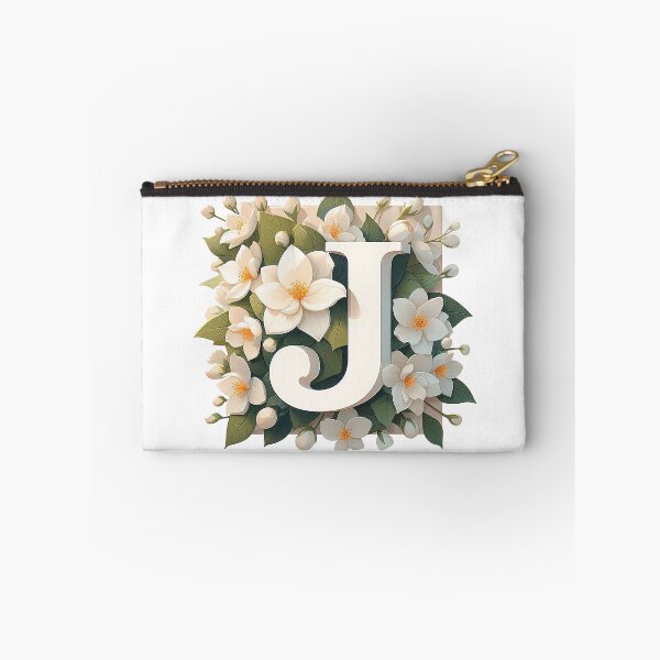 Item preview, Minimalistic floral letter J designed and sold by Silbays.