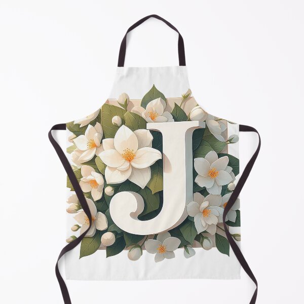 Item preview, Minimalistic floral letter J designed and sold by Silbays.