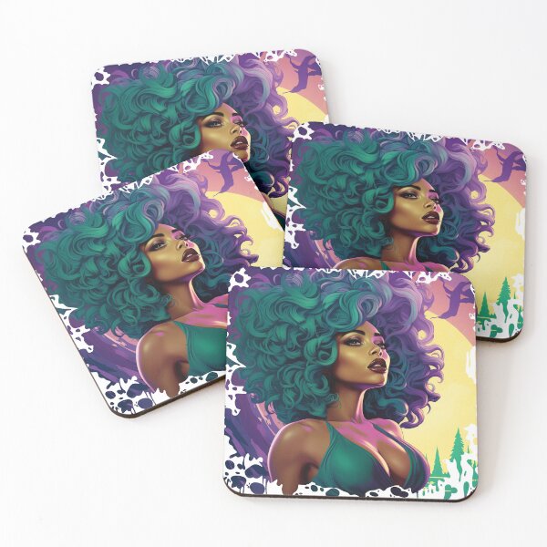 Aperçu de l'œuvre Inspiré par l'art, femme afro créée et vendue par digimart.