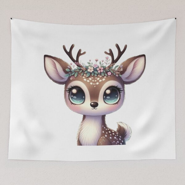 Item preview, Realistic Cute Deer in Nature designed and sold by dreambigdrive38.