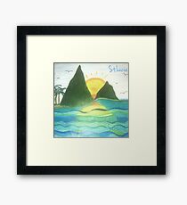 St. Lucia Pitons Framed Print