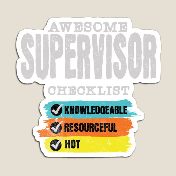 Item preview, Awesome Supervisor Checklist designed and sold by NuttySqueaky.