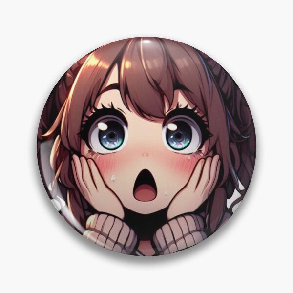 Item preview, Surprised Cute Cartoon Girl designed and sold by GeneralDaily.