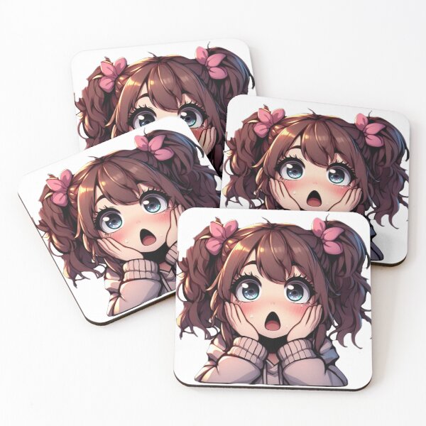 Item preview, Surprised Cute Cartoon Girl designed and sold by GeneralDaily.