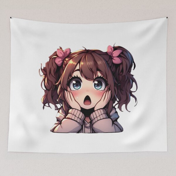 Item preview, Surprised Cute Cartoon Girl designed and sold by GeneralDaily.
