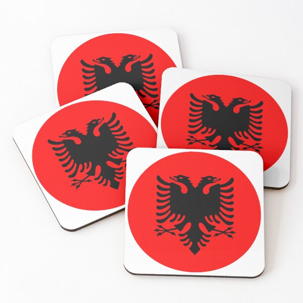 Item preview, Albania Flag Round designed and sold by MoonElite.