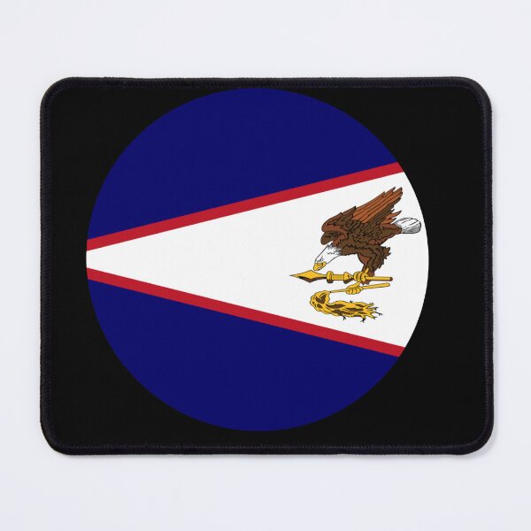Item preview, American-Samoa Flag Round designed and sold by MoonElite.