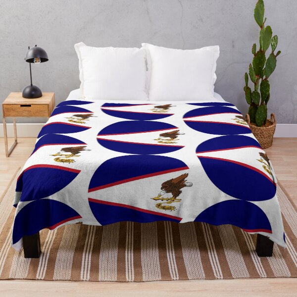 Item preview, American-Samoa Flag Round designed and sold by MoonElite.