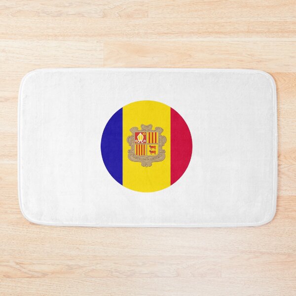 Item preview, Andorra Flag Round designed and sold by MoonElite.