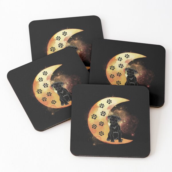 Item preview, Cute Black Golden Retriever Puppy on the Moon. designed and sold by JAGA-ALIME.