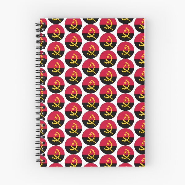 Item preview, Angola Flag Round designed and sold by MoonElite.