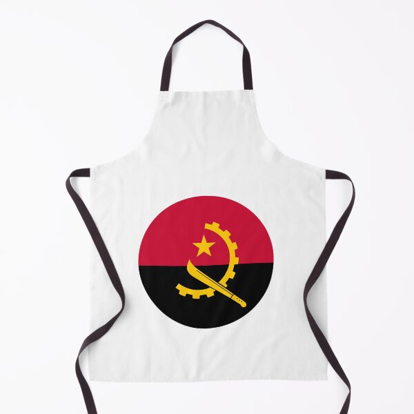 Item preview, Angola Flag Round designed and sold by MoonElite.