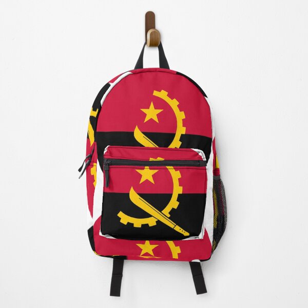 Item preview, Angola Flag Round designed and sold by MoonElite.