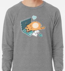 Mignon ordinateur portable chat Sweat léger