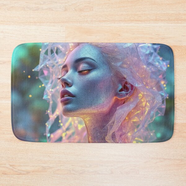 Item preview, Ethereal woman in iridescent glow designed and sold by yearmoe.