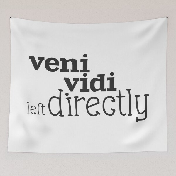 Item preview, veni, vidi, left directly designed and sold by VariousGoodies.