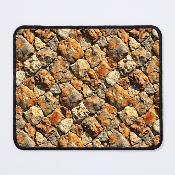 Item preview, Seamless Cobblestone Rock Pattern in Warm Yellow-Brown Tones designed and sold by VikArtStudio.