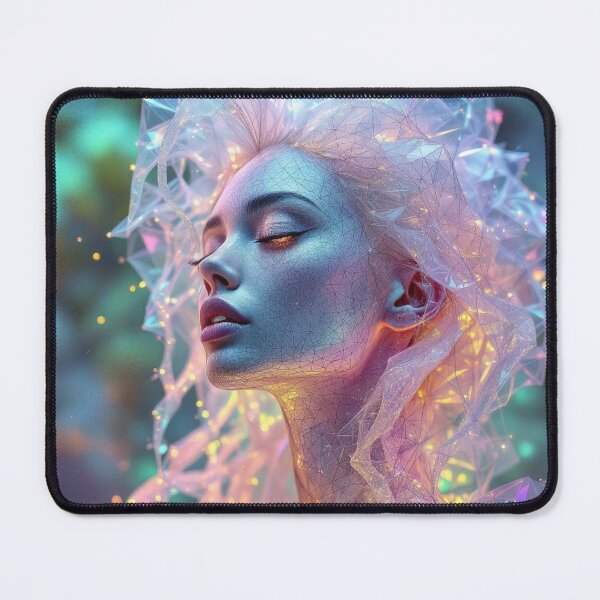Item preview, Ethereal woman in iridescent glow designed and sold by yearmoe.