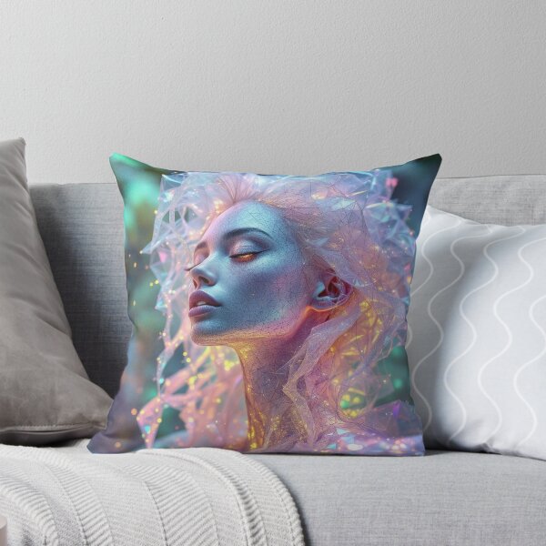 Item preview, Ethereal woman in iridescent glow designed and sold by yearmoe.