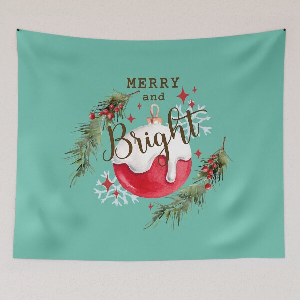 Item preview, Merry and Bright Holly Jolly  Holiday wishes  Joyful season Christmas lettering Season Joy                                                                                       designed and sold by onzpacesdesign.