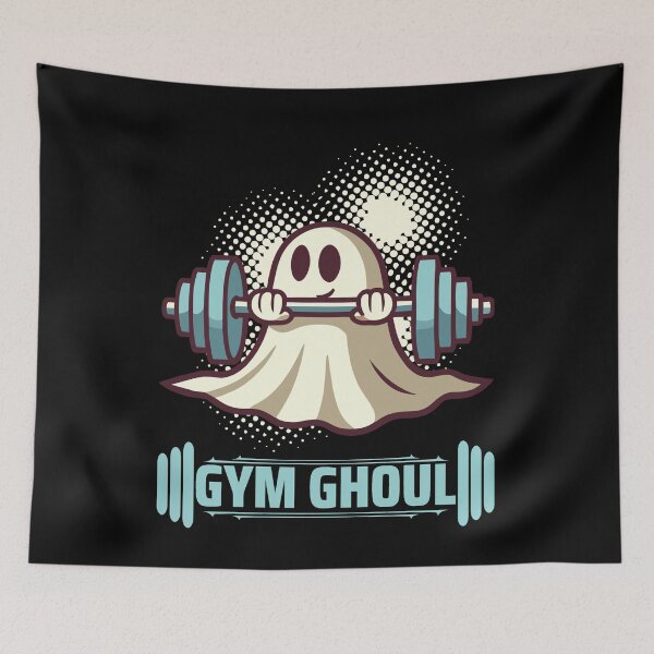 Item preview, Gym Ghoul Funny Halloween Fitness Motif designed and sold by LuminOrb.