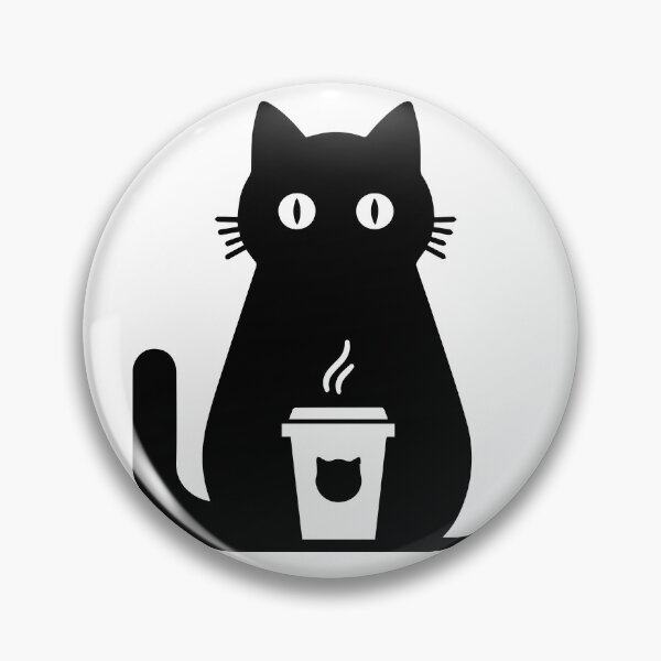 Item preview, cat coffee sticker designed and sold by Me-design34.