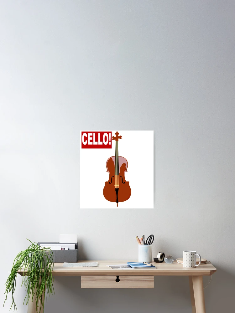 Thumbnail 2 of 3, Poster, Cello! designed and sold by Ravvick.