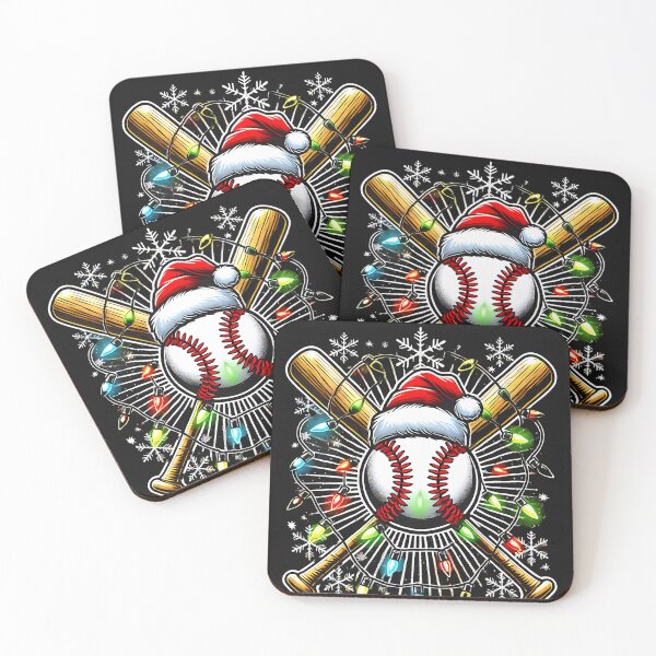 Item preview, Santa Hat Baseball Holiday Cheer with Christmas Lights designed and sold by Nalin-Design.