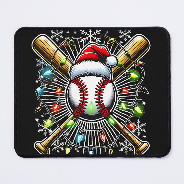Item preview, Santa Hat Baseball Holiday Cheer with Christmas Lights designed and sold by Nalin-Design.