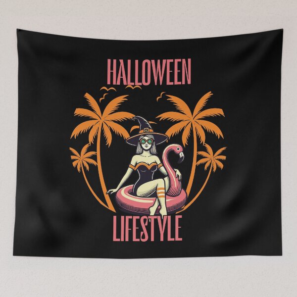Item preview, Halloween Lifestyle Beach Witch designed and sold by LuminOrb.