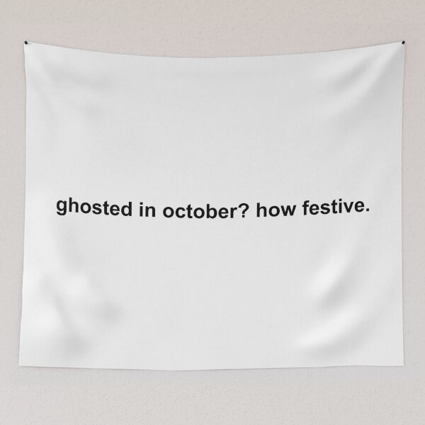 Item preview, ghosted in october? how festive designed and sold by KingaDesigns.