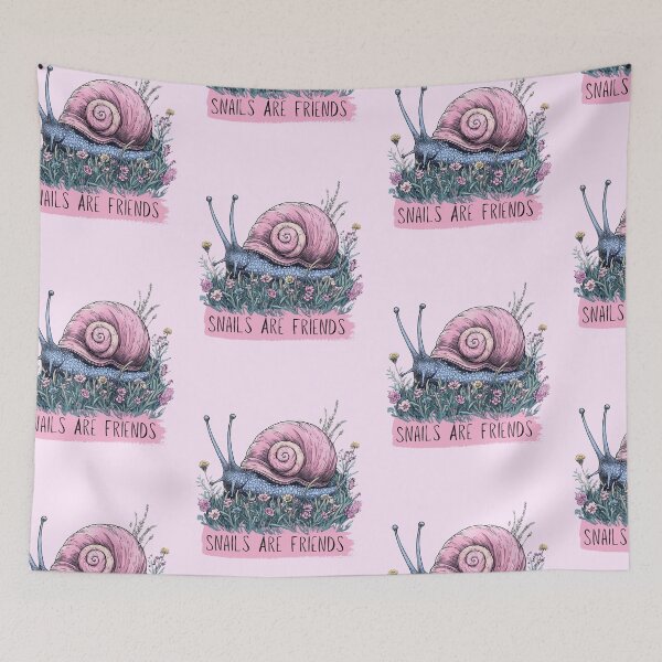 Artikelvorschau, Süße Schnecke Schnecke lustige Pastell Cottagecore Wald wilde Blumen Forestcore entworfen und verkauft von nat82.