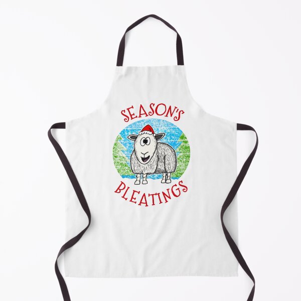 Item preview, Season's Bleatings Christmas Sheep Farmer Funny designed and sold by doodlerob.