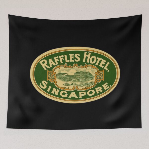 Item preview, Raffles Hotel (Singapore) Vintage Luggage Label designed and sold by FutureTraveller.