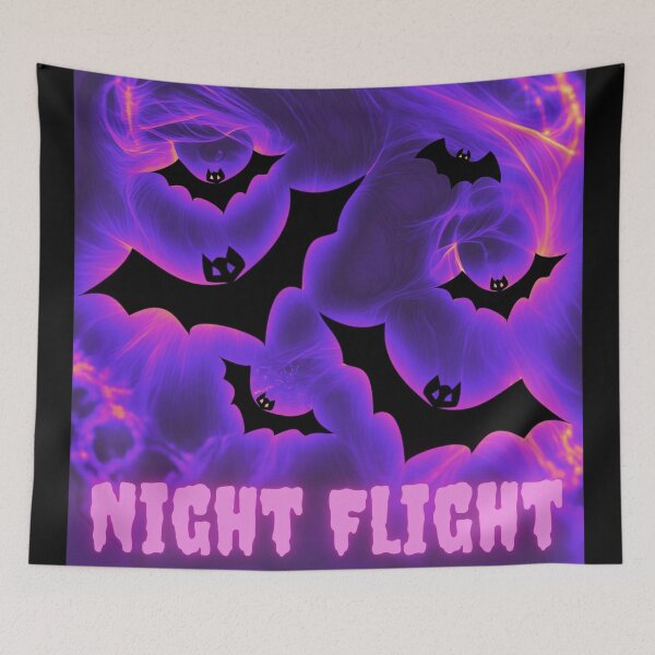 Item preview, Night Flight Bats Neon Glow designed and sold by gleefulme.