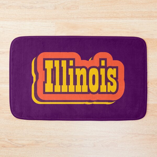 Item preview, Illinois State of America Retro Typography designed and sold by ArtNoveltee.