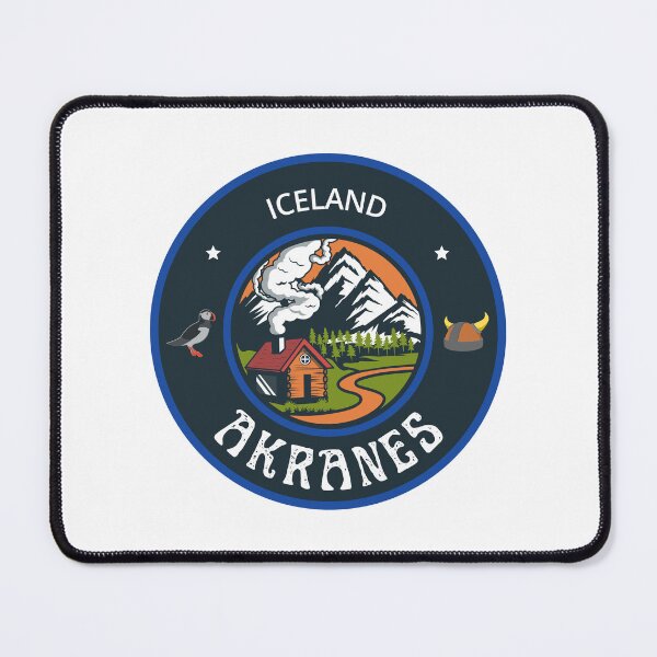 Item preview, Akranes Iceland Blue Emblem designed and sold by World Designs.