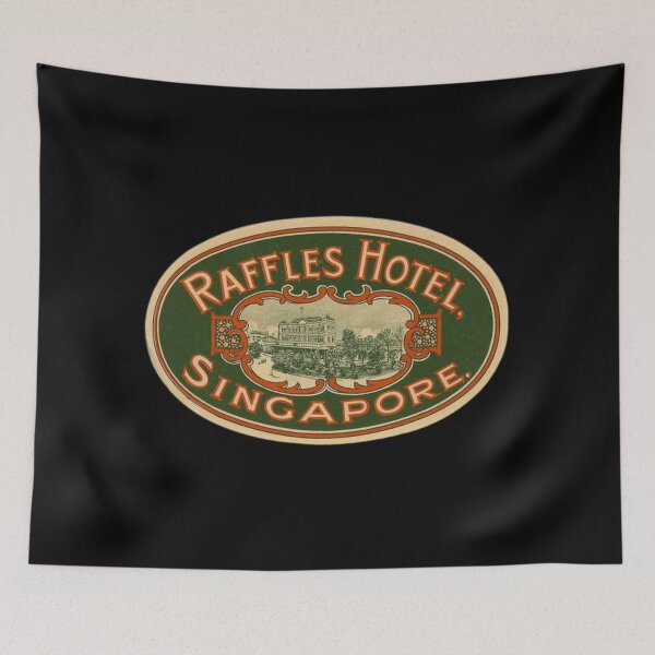 Item preview, Raffles Hotel (Singapore) Vintage Luggage Label designed and sold by FutureTraveller.