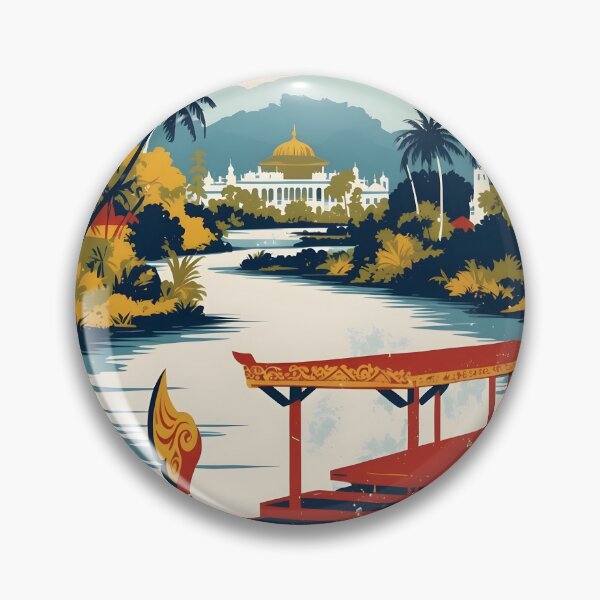Item preview, Muar Malaysia Vintage Travel Tourism designed and sold by TravelersGems.