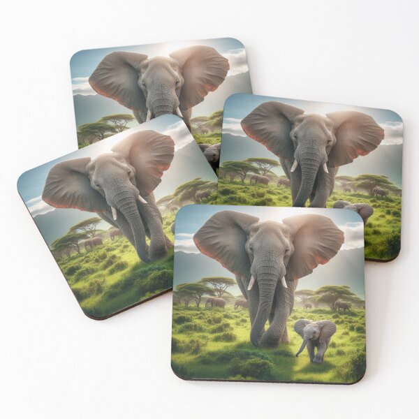 Item preview, Elephantine Complicity: A Moment of Sweetness in the Savannah designed and sold by Sappe_online.