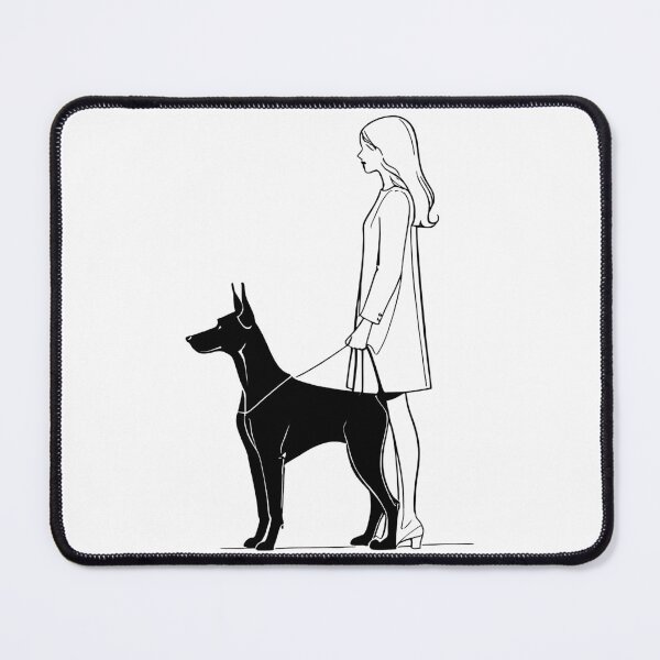 Item preview, One line girl doberman designed and sold by Tuczykson.