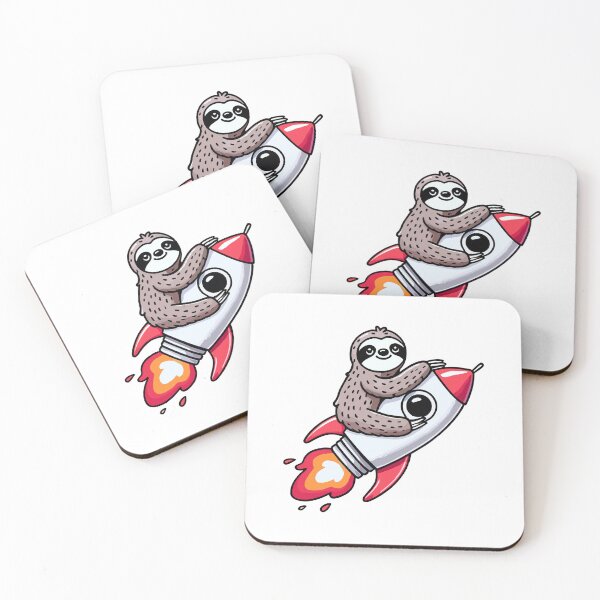 Item preview, Sloth Flies on a Rocket in Space designed and sold by MaateoDesign.