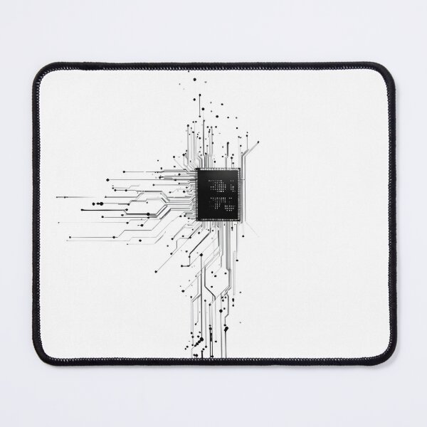 Item preview, Minimalist Processor with High-Tech Circuit Design designed and sold by Guesso.