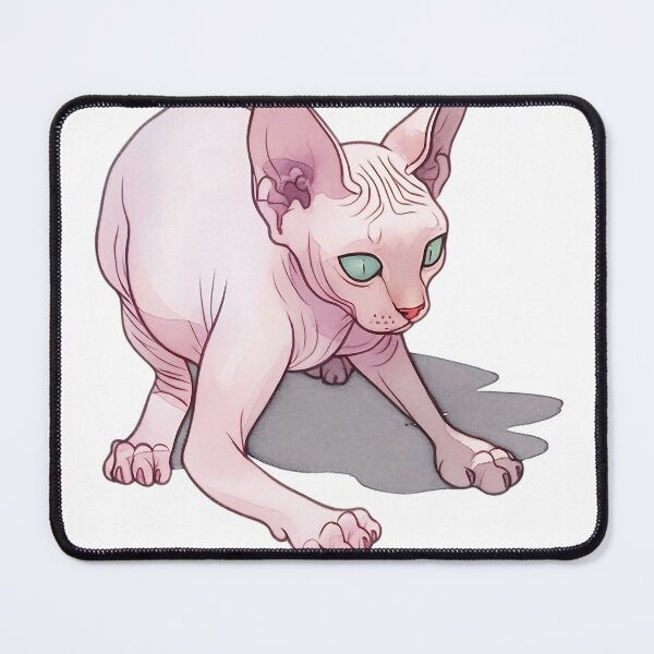 Item preview, A Sphynx cat illustration in watercolor captures the unique beauty  designed and sold by kojinho.