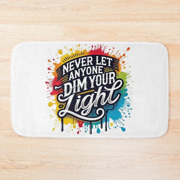 Item preview, Never Let Anyone Dim Your Light: A Motivational Quote designed and sold by gokhanuzen.