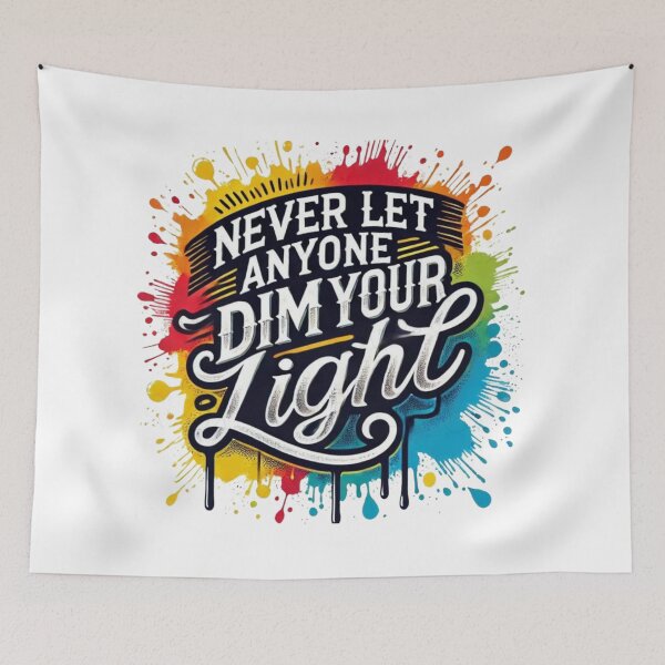 Item preview, Never Let Anyone Dim Your Light: A Motivational Quote designed and sold by gokhanuzen.