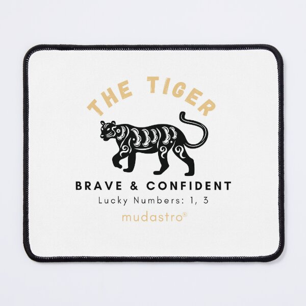 Item preview, The Tiger-Chinese Astrology Lucky Numbers Art designed and sold by Mudastro Astrology.