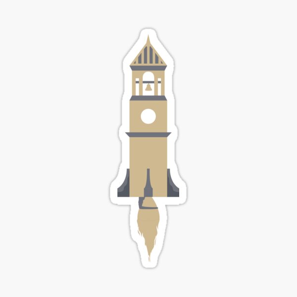 Item preview, Purdue Bell Tower Rocket Logo designed and sold by shivb19.