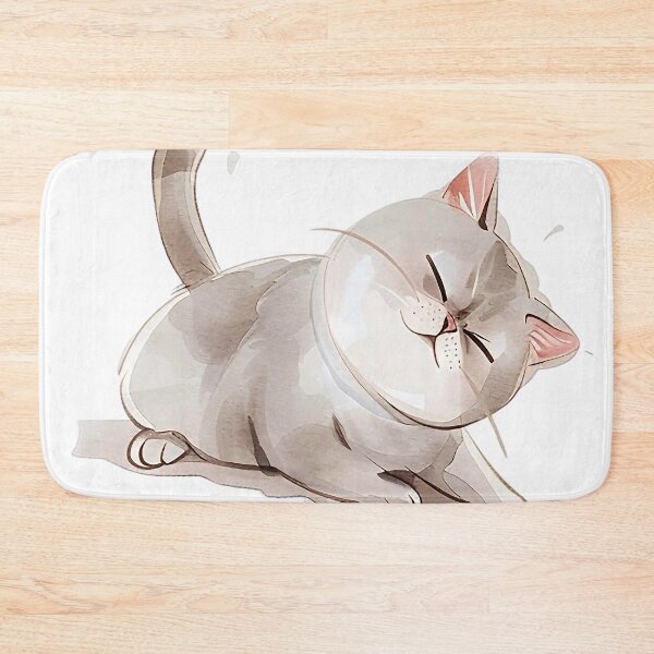 Item preview, A cute fat cat illustration in watercolor radiates warmth  designed and sold by kojinho.