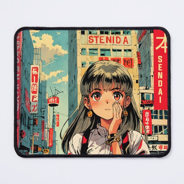 Item preview, Sendai Japan Retro Anime Girl 80s Vintage Travel designed and sold by Retro-Anime9.